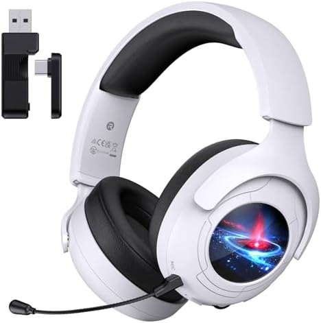 Gtheos Wireless Gaming Headset for PS5, 2.4GHz Gaming Headset wit...