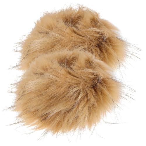 Holibanna Fluffy Wrist Cuffs for Women Girls Winter Warm Wrist Cuffs Fashion Arm Warmers Gothic