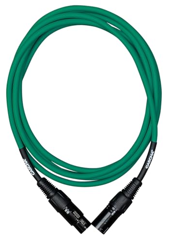 Cascha Standard Line - Cable para micrófono (XLR, 9 m), color verde