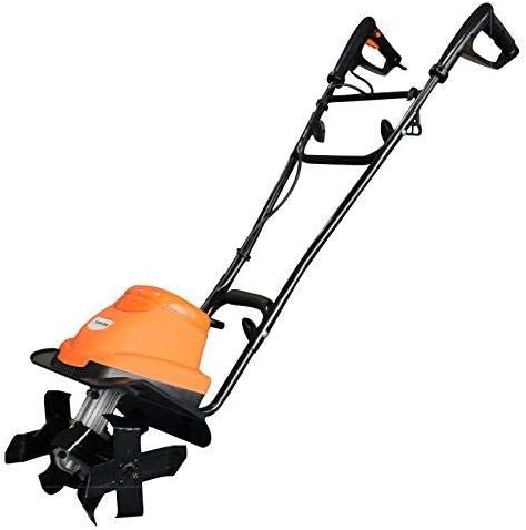 eSkde 800w Powerful Electric Garden Cultivator, Rotovator & Tiller with 4 Heavy Duty Blades for Easy, Tilling, 10m Cable