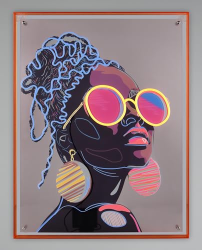 Tableau LED acrylique Amira Mirrors More œuvre murale moderne - 4