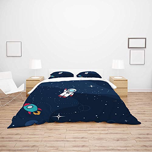 Parure de lit astronaute en microfibre durable d'une douceur absolue - 4