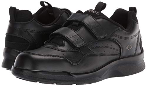 Apex Men's Walker 2 Strap Black Sneaker, 11.5 X-Wide #TOP6