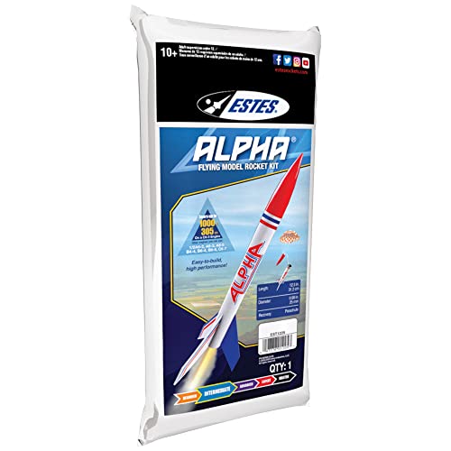 Estes 1225 Alpha Rocket-Building Kit, Intermediate Flying-Rocket-Model Kit for Ages 10+ - Image 10