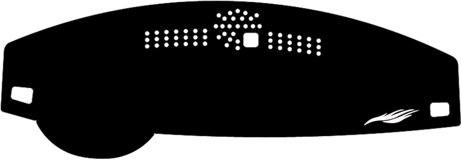 Leather Dashboard Cover Compatible with LR Range Rover Sport 2005-2006,Dash Board Cover mat Anti-Slip Sun-Proof and dust-Proof（Black）