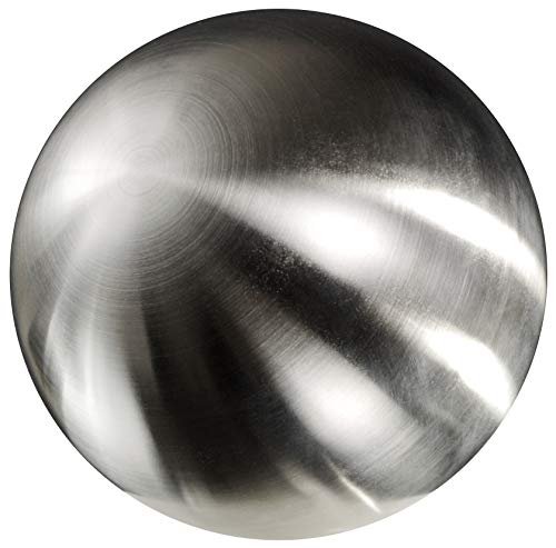 Edelstahlkugel Rosenkugel Gartenkugel Gartenteichkugel Dekokugel Edelstahl matt (80 mm / 8 cm)