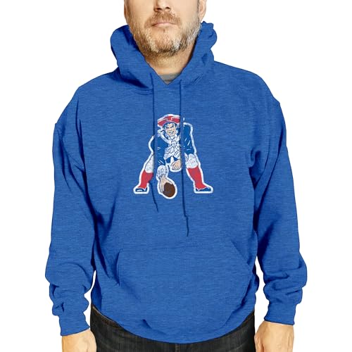 Team Fan Apparel NFL Adult Unisex Modern Throwback Ultra Soft Fleece Hooded Sweatshirt Heathered Football Hoodie