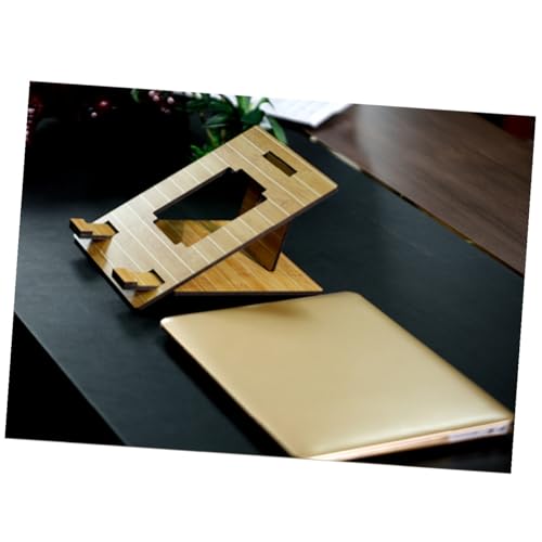 Base portátil de madera ajustable para laptop miniatura 7