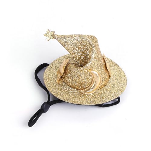 Lbaote Mini Sombrero de hámster, Sombrero de Animales pequeños | Sombrero del Mago de los Hurones | Sombrero pequeño Creativo y para Mascotas con Correa elástica Ajustable para la Barbilla para y