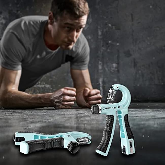 KDG Hand Grip Strengthener 2 Pack Adjustable Resistance 10-130 lbs Forearm Exerciser£¬Grip Strength Trainer for Muscle Building and Injury Recovery for Athletes