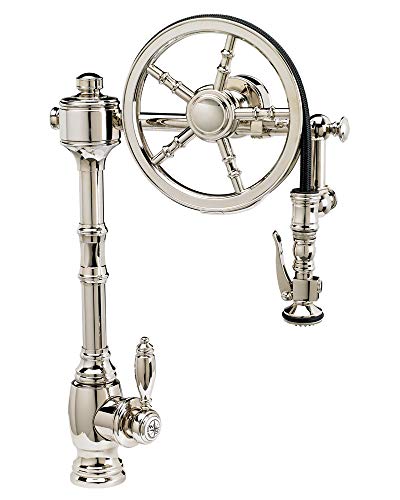 Waterstone 5100-CH Traditional The Wheel Pull Down Kitchen Faucet Polished Chrome #1