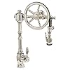 Waterstone 5100 AB Traditional The Wheel Pull Down Kitchen Faucet Antique Brass