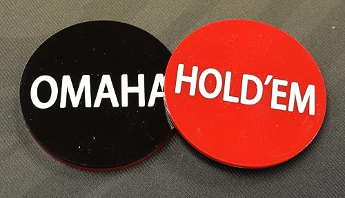 1 Omaha/Hold'em Button 2 INCH Omaha Holdem Poker TOURNAMENTS