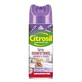 Citrosil Disinfettante Spray, Superfici e Tessuti, Elimina Fino al 99,9% di Virus e Batter...