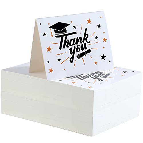Cartes de remerciement avec enveloppes style vif pour diplôme et professeurs