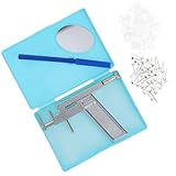 Baluue Pistola para Piercing de Oreja de Acero Inoxidable Segura y Fácil de Usar Pendientes de Plata para Adultos, Herramienta Portátil para Perforar Orejas
