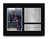 HWC Trading Ousmane Dembélé Paris Blue and Reds Gifts Printed Signed Autograph Picture for Soccer Fans and Supporters - US Letter