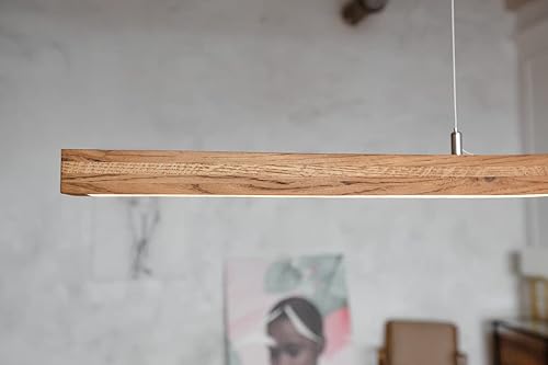 Miniatura 8 de Lampada Store Wood Pendant Lamp, Pendant Light for Kitchen Island, Wooden Ceiling Hanging Light, Ceiling Fixture with Adjustable Cord for Dining