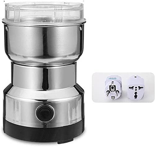 Electric Coffee Bean Spices Herbs Spices Nuts Grains Grinder Mill Grinding Medicine Powder Crusher Stainless Steel Body Suitable for Home kitchen