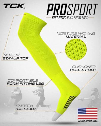 Image of Baseball Softball Over the Knee Socks Prosport | Durable Performance | Double Welt Top | Smooth Toe | Moisture Wicking