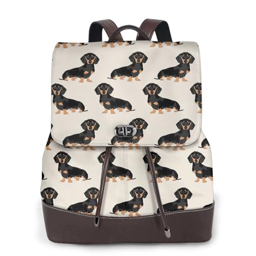 Sac à dos teckel en cuir femme pour ranger toutes vos affaires de jour
