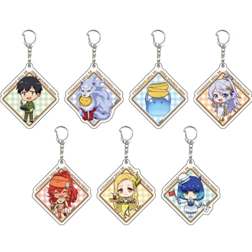 [TGHSJT] とんでもスキルで異世界放浪メシ キーホルダー 1/7点セット キーチェーン バッグ小物 かばん掛け 携帯 鍵 自動車 飾り アニメバッグ かわいい コスチューム道具 車のキー ペンダント 通学 通勤 取付簡単 非公式 (7点セット) [並行輸入品]のサムネイル