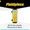 Fieldpiece STA2 in-Duct Hot Wire Anemometer for HVAC Airflow Measurement - CFM, Air Velocity & Temperature - 38 Telescoping Probe - Hands-Free Air Balancing Tool