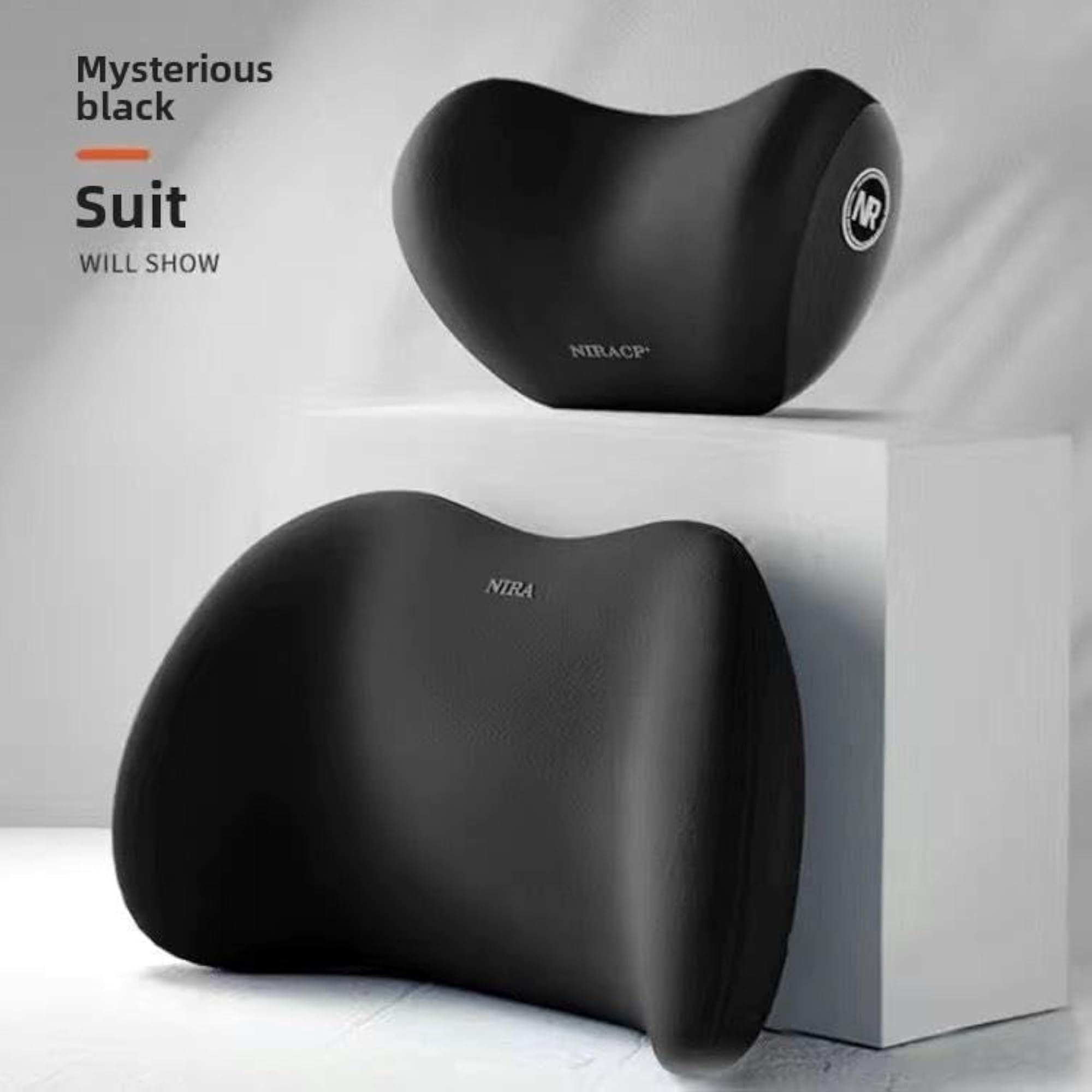Car Neck and Back Cushion Memory Foam Lumbar Support Pillow