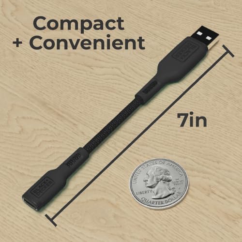 BLACK+DECKER USB C to USB Adapter [2 Pack] Type C Female to USBA Male OTG Cable USBA to USBC Adapter Apple Compatible with MacBook Pro/Air iPhone 17/16/15 Series Samsung Galaxy S24/S23/S22, Black - image 8