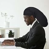 Dreadlock Cap for Long Hair - Unisex Wide Stretchable Sleeping Bonnet, Head Wraps, Hair Accessories for Men and Women With Dreads - Black - Image 2