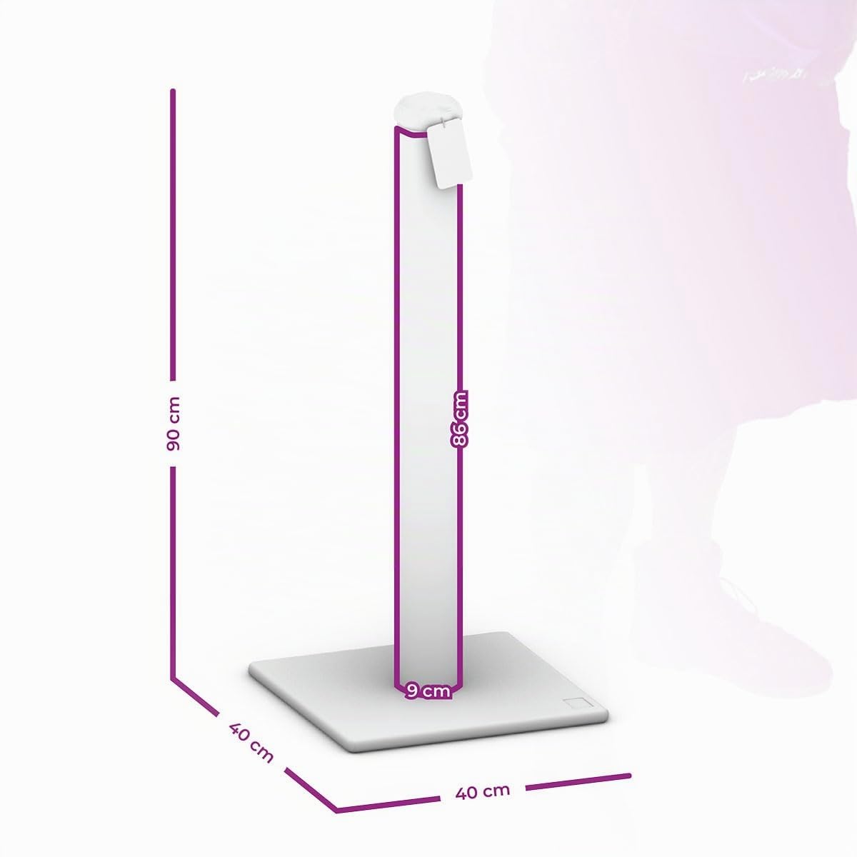 Petrebels Kratzsäule mit 90 cm Sisalstamm, Kratzstamm Maine 90, Creme | extra stabil, platzsparend, für alle Katzenrassen & jedes Alter, auch für große Katzen & Kitten, einfach zusammenzubauen