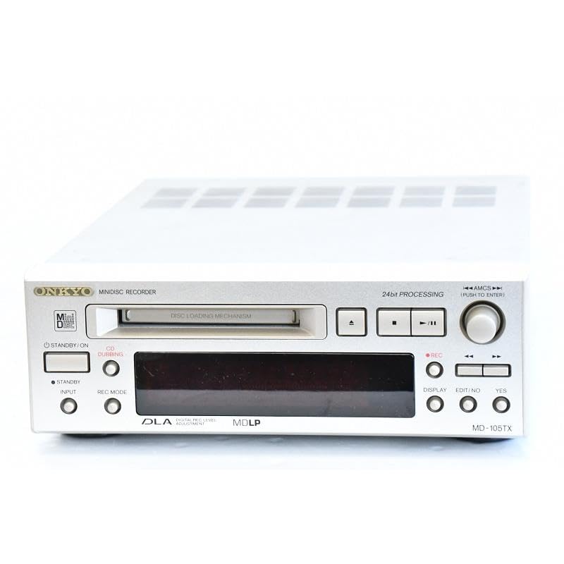 【整備済】ONKYO MDデッキ MD-105X Amazon.co.jp: 【分解整備済＆ベルト交換済】 ONKYO MD-105TX MD