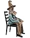 Spirit Halloween 4 Ft 6 In Scary Sitting Scarecrow Animatronic, Multicolor