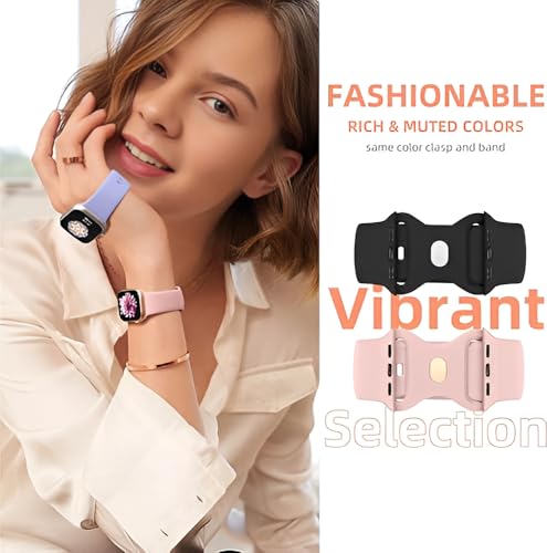 Image of MINX Smart Watch Strap Compatible for Apple Watch Band 38mm / 40mm / 41mm / 42mm / 44mm / 45mm / 49mm Series 8 /7 / 6 /5 / 4 /3 / 2 /1 SE Soft Silicone (Combo Packs) (S-10, 42mm /44mm /45mm /49mm)