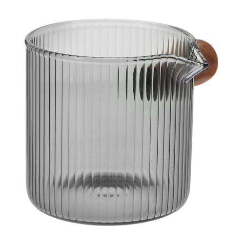 Milk Pitcher with Handle Glass Espresso Cup for Coffee Honey and More Lightweight Milk Pitcher for Kitchen Dining and Parties