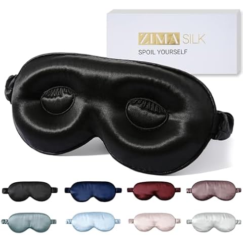 ZIMASILK Adjustable Pure Mulberry Silk Sleep Mask Cover