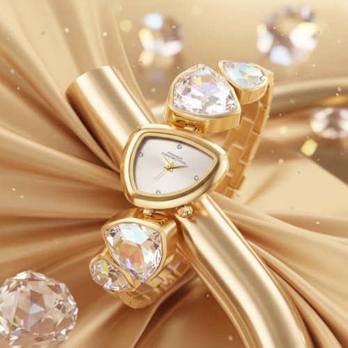 Image of French Connection Asymra Sunray Silver Dial with Crystal Bracelet Analog Watch for Women - FCN0205GM
