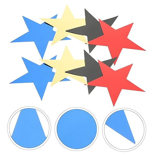 Estrellas decorativas dobles bicolor de alta densidad visual para adornos de bodas 8