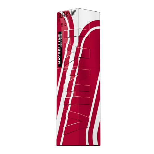 Image of Maybelline Super Stay Vinyl Ink High Shine Racing Liquid Lipstick, Finish (Pack of 2)