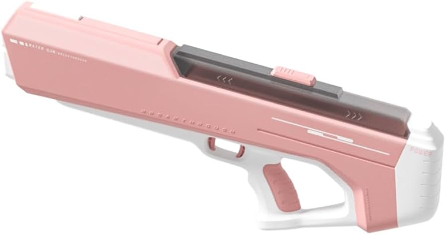 Amazon | 手持ち電動バースト水鉄砲自動吸水おもちゃ大容量裸水