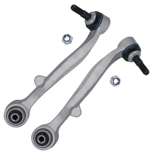 Image of Detroit Axle - 8pc Front Suspension Kit for 2002-2005 BMW 745Li 745i 2003-2008 760Li 2004-2006 760i, 4 Lower Forward and Rearward Control Arms with Ball Joint 2 Sway Bars 2 Outer Tie Rods Replacement