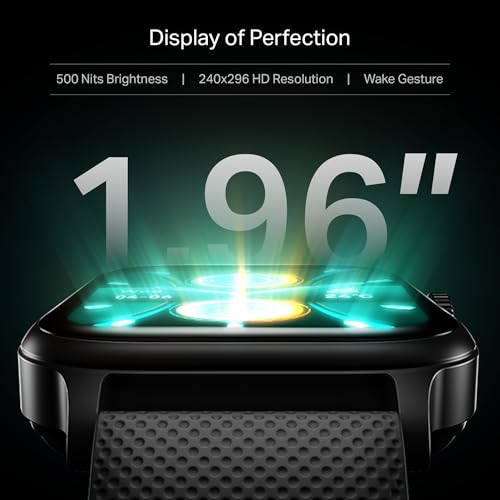 boAt Storm Infinity Plus w/20 Days Extensive Battery Life, Huge 680 mAh, Only Charge Once a Month, 1.96" Display, Functional Crown, Multiple Sports Modes, smart Watch for man & Woman (Active Black) - Image 8