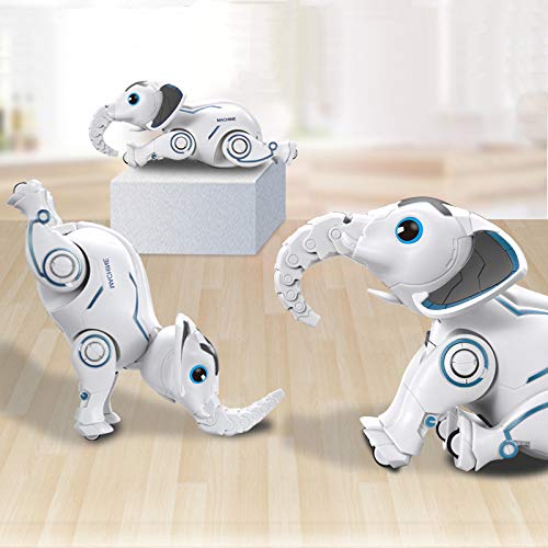 DX DA XIN Remote Control Robot Toy, Interactive Wireless Animal Dancing Ferrule Singing RC Elephant with The Battery or USB Charge Great Gift for Kids Christmas Party Favors Birthday Party Games