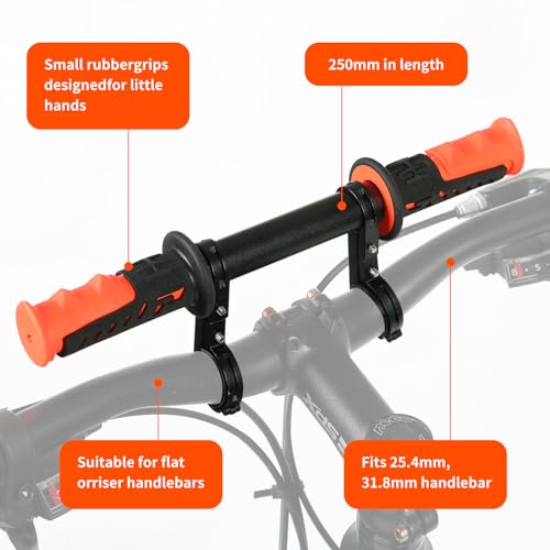 Assento de bicicleta infantil montado na frente e no guidão, assento de bicicleta infantil destacáve