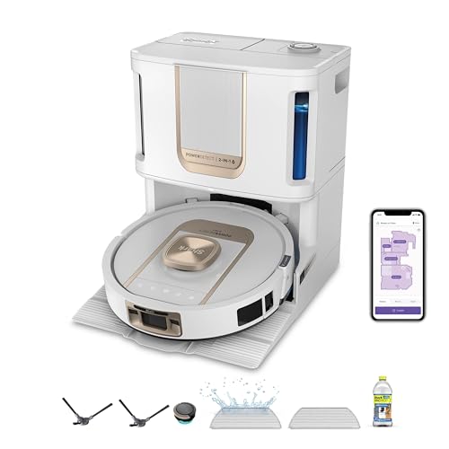 Shark ThermaCharged Essenziale PowerDetect Nass- und Trocken-Saugroboter DirtDetect FloorDetect automatische Reinigung EdgeDetect NeverStuck-Technologie 3 Stunden ununterbrochene Reinigung