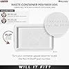 Rev-A-Shelf 35 Quart Garbage Can Lid for Base Kitchen and Bathroom Cabinet, Replacement Plastic Trash Bin Lid Only, Black, RV-35-LID-18-1