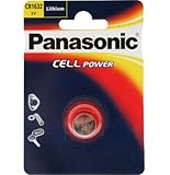 Marke Panasonic oder Becocell Panasonic - Knopfzelle Lithium CR1632/V1AN 3V 140mAh - Batterie(n)