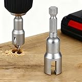 Wing Nut Driver, Power Wing Nut Drill Bit Socket Tool, 1/4″ Hex Shank Drills Bits for Screws Eye, C Hook Bolt, Q-Hanger(13 mm)