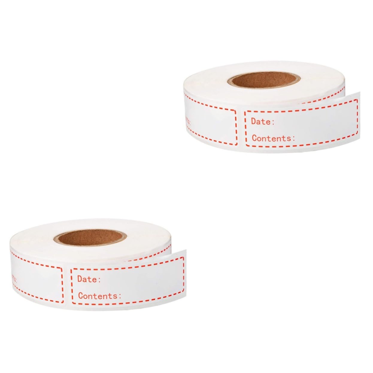 VILLCASE 2 Rollos De Pegatinas De Fecha Etiquetas De Almacenamiento De Alimentos Pegatinas Autoadhesivas Pastas De Índice Pegatinas De Colores Etiquetas De Congelador De Cocina Etiqueta De