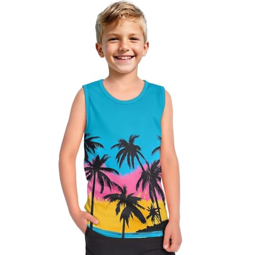 Children Boys Tank Tops Sleeveless Shirts for Preschool Kids Vest